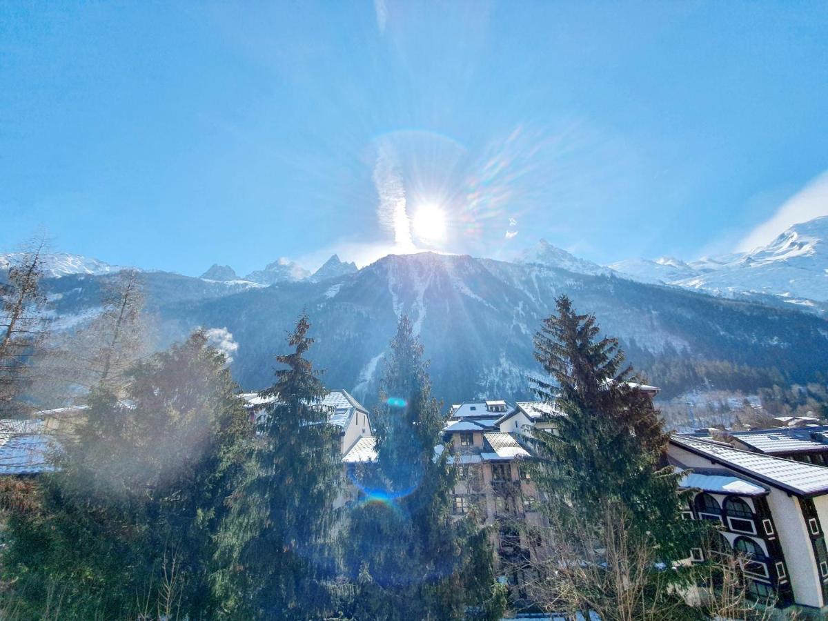 La Riviere Vue Mont Blanc Lägenhet Chamonix Rum bild